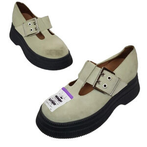 Ganni creeper mary jane loafer platform